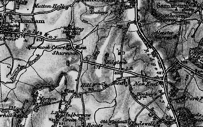 Old map of Edgiock in 1898
