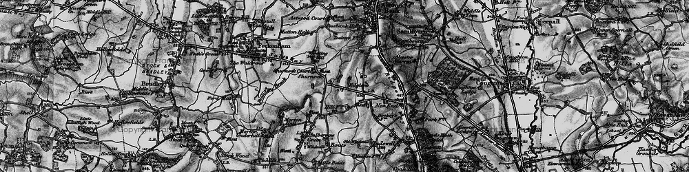 Old map of Edgiock in 1898