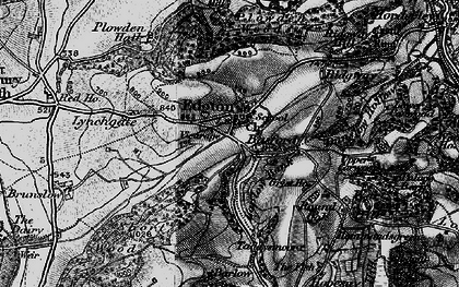Old map of Edgton in 1899