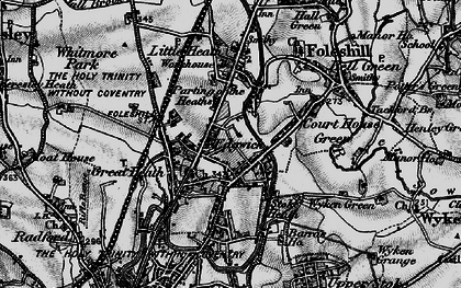 Old map of Edgwick in 1899