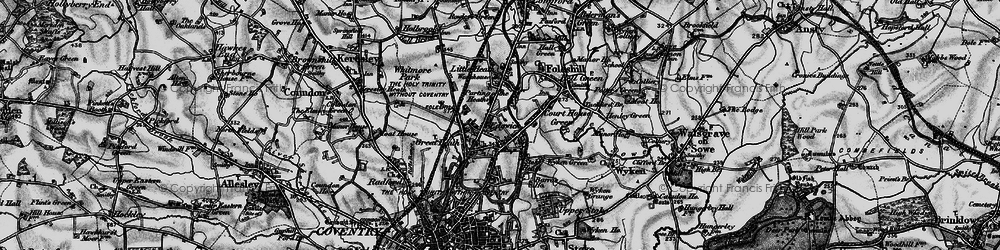 Old map of Edgwick in 1899