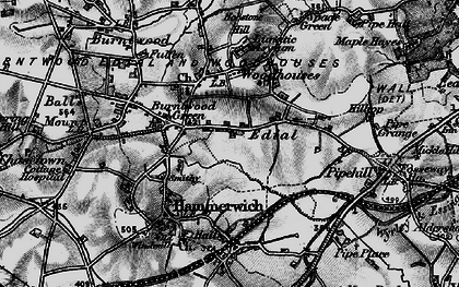 Old map of Edial in 1898