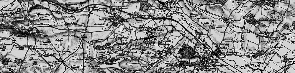 Old map of Edingley in 1899