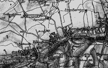 Old map of Edington in 1898