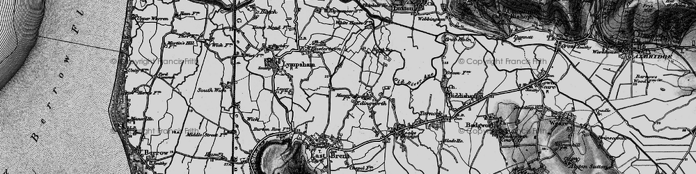 Old map of Edingworth in 1898