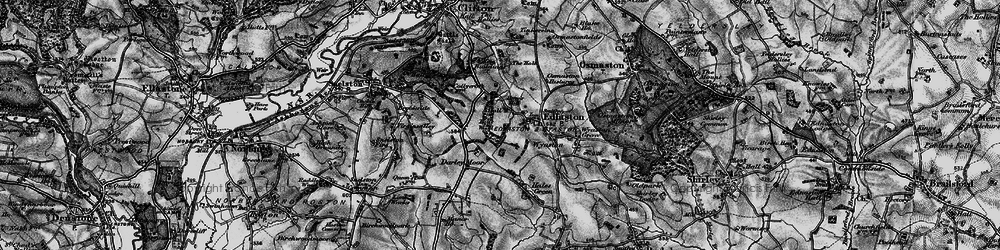 Old map of Edlaston in 1897