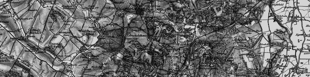 Old map of Edmondsham in 1895