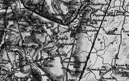 Old map of Edstaston in 1897
