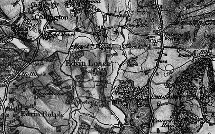 Old map of Edvin Loach in 1899