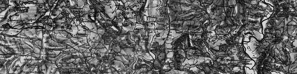Old map of Edvin Loach in 1899