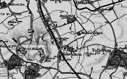 Old map of Edwalton in 1899