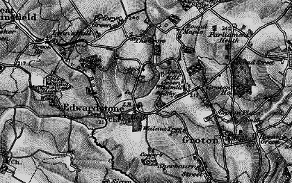 Old map of Edwardstone in 1896