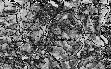 Old map of Edwyn Ralph in 1899