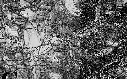 Old map of Baradychwallt in 1898
