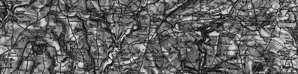 Old map of Efailwen in 1898