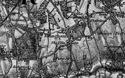 Old map of White Hill in 1896