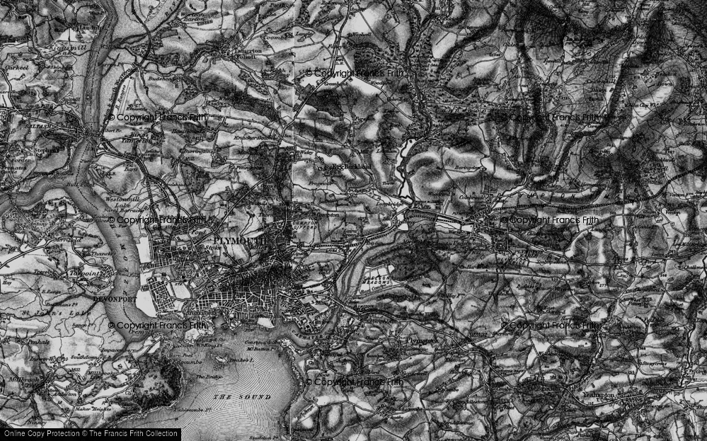Old Map of Efford, 1896 in 1896