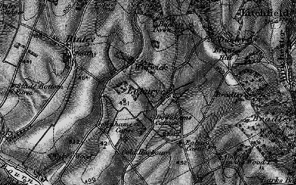 Old map of Egbury in 1895