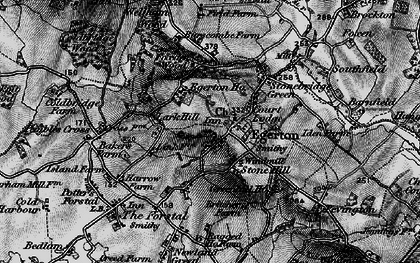 Old map of Egerton in 1895