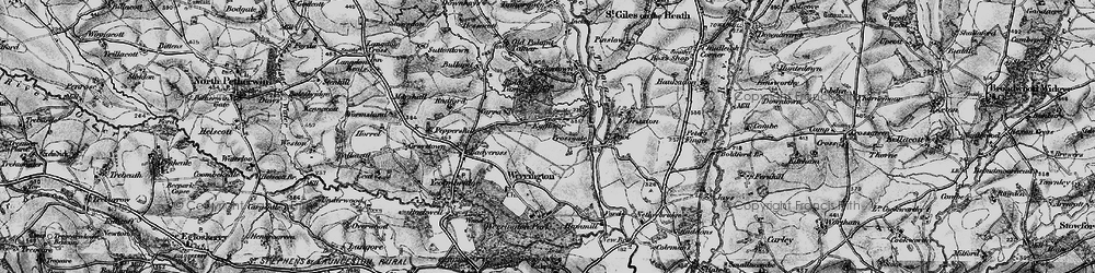 Old map of Eggbeare in 1895