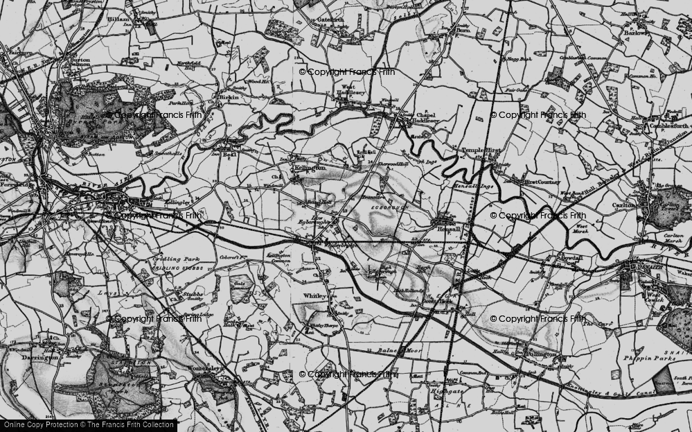 Old Map of Eggborough, 1895 in 1895