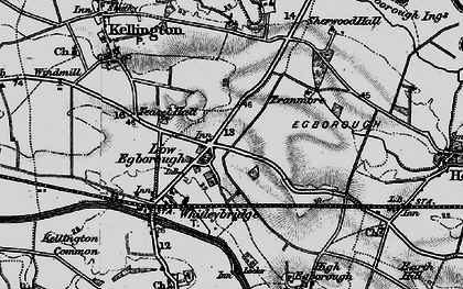 Old map of Eggborough in 1895