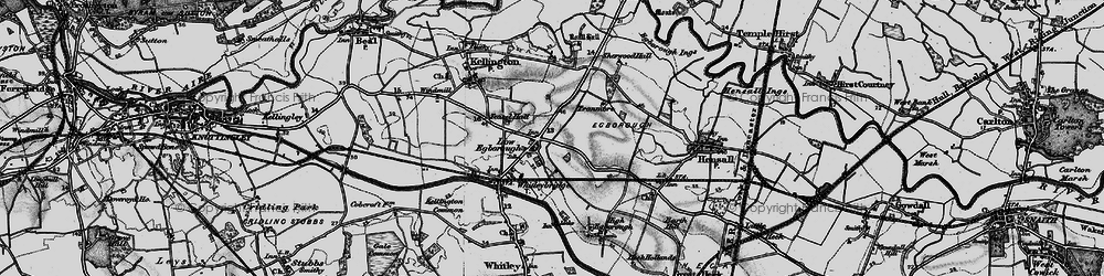 Old map of Eggborough in 1895