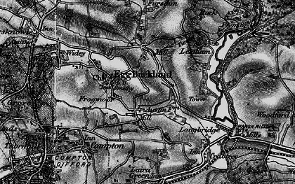 Old map of Eggbuckland in 1896