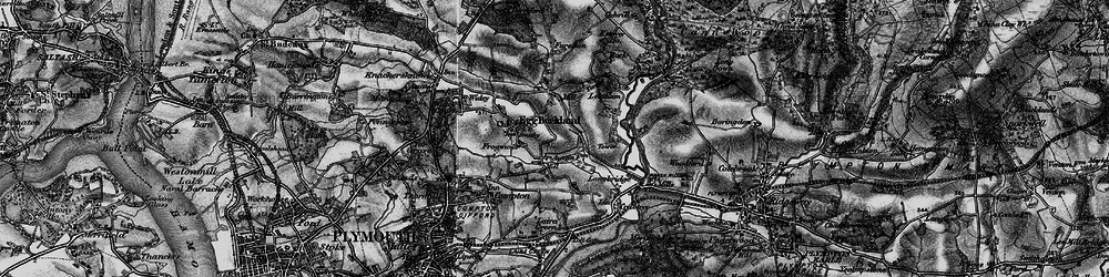 Old map of Eggbuckland in 1896