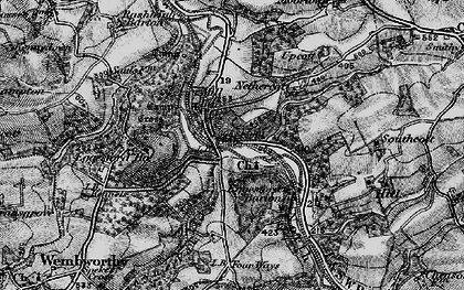 Old map of Eggesford Station in 1898