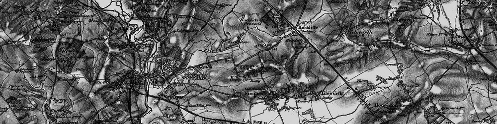 Old map of Eggington in 1896