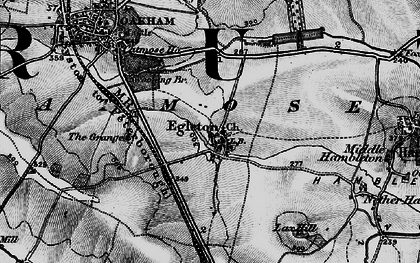Old map of Egleton in 1899