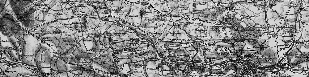 Old map of Beepark Copse in 1895