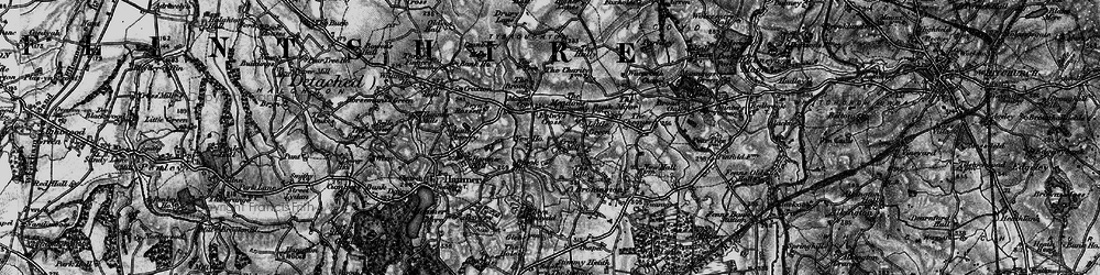 Old map of Eglwys Cross in 1897