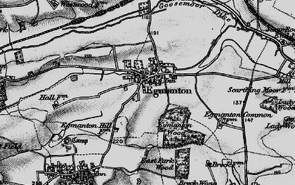 Old map of Egmanton in 1899