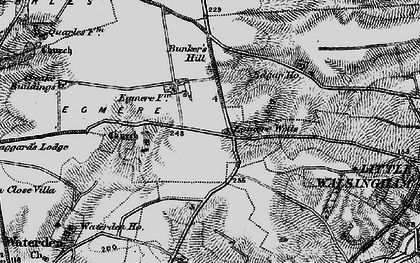 Old map of Egmere in 1898
