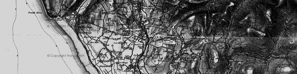 Old map of Moss Dalts in 1897