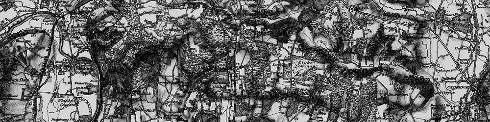 Old map of Egypt in 1896