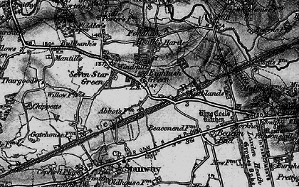 Old map of Eight Ash Green in 1896