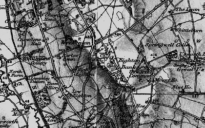 Old map of Eighton Banks in 1898