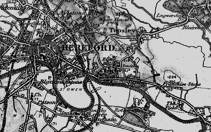 Old map of Eign Hill in 1898