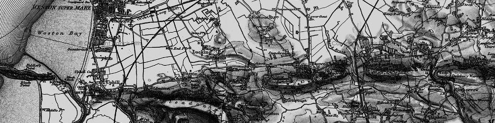 Old map of Elborough in 1898