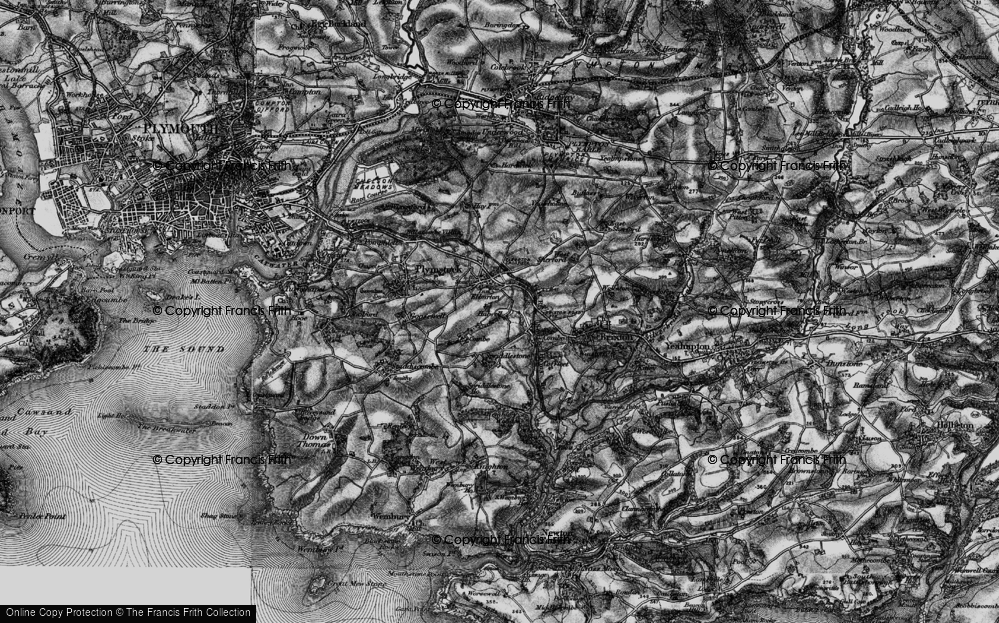 Old Map of Elburton, 1897 in 1897