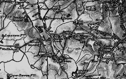 Old map of Elcock's Brook in 1898