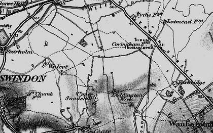 Old map of Eldene in 1898