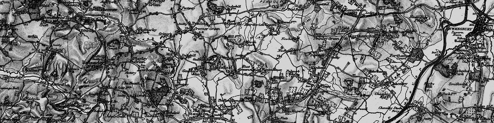 Old map of Eldersfield in 1896