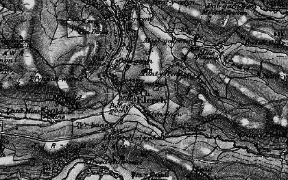 Old map of Elerch in 1899