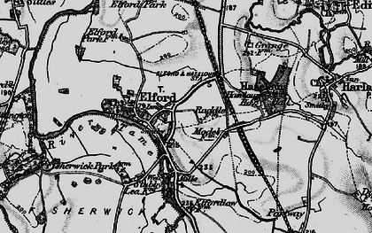 Old map of Elford in 1898