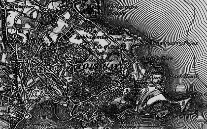 Old map of Anstey's Cove in 1898