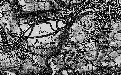 Old map of Elland Lower Edge in 1896